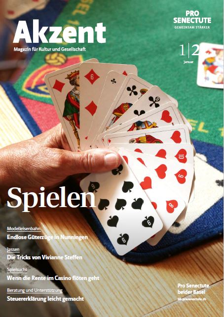 Titelblatt Akzent Magazin Nr. 1 2022 Januar «Spielen»
