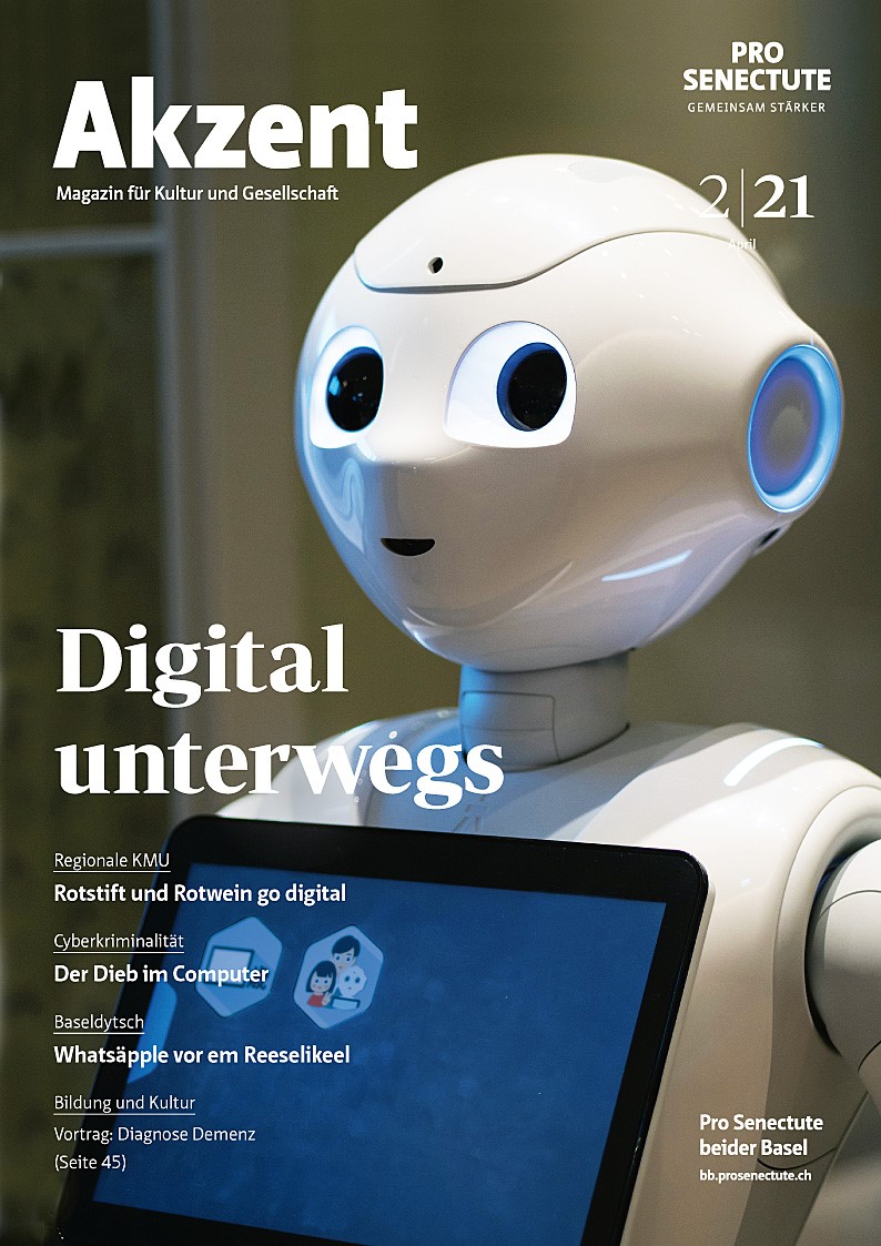 Titelbild Akzent Magazin 2 April 2021 Digital unterwegs